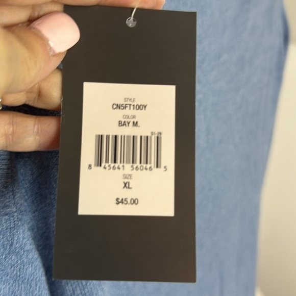 John Bartlet Blue V-Neck Sweater Size XL - Picture 4 of 7